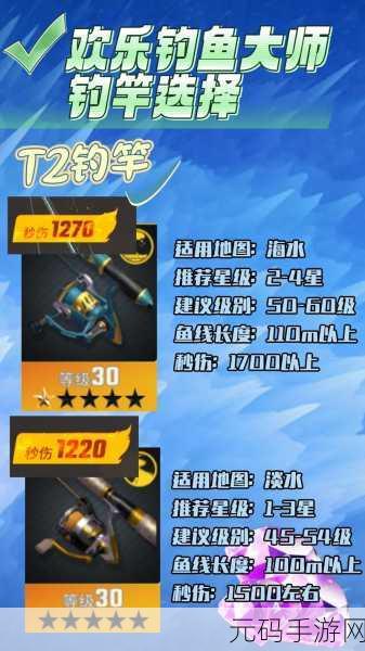 欢乐钓鱼大师,T2 鱼竿升级攻略大揭秘