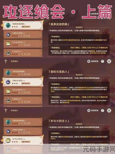 原神攻逐飨会活动,畅玩秘籍与精彩细节全解析