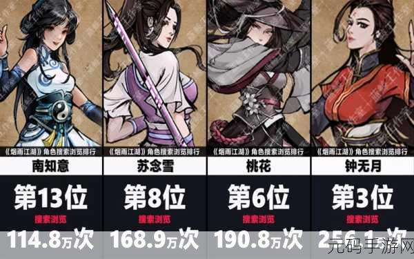 烟雨江湖新版本震撼发布,2D画面角色扮演手游再掀江湖风云
