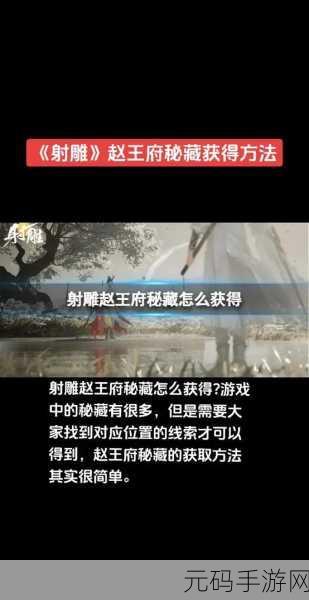 射雕手游,赵王府观星道童神秘藏身之处大揭秘
