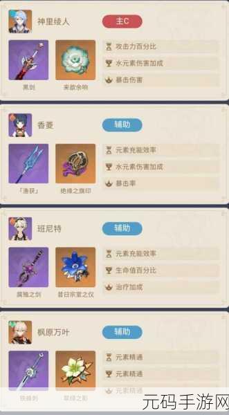原神神里绫人毕业面板属性大揭秘
