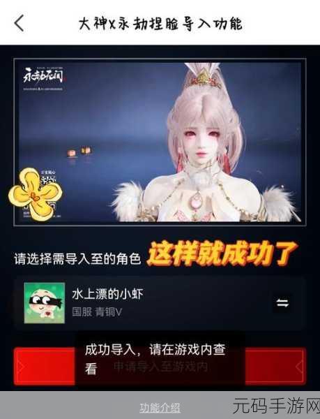 探秘永劫无间手游，捏脸数据全解析与导入秘籍