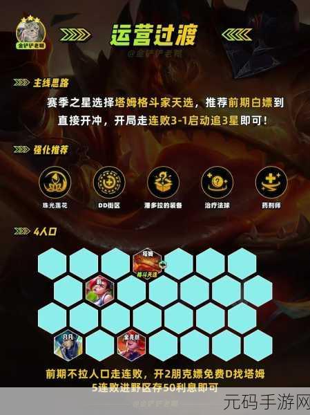 云顶之弈手游 S4 塔姆——河流之主全解析