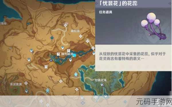 原神忧昙花神秘位置全揭秘,不容错过!