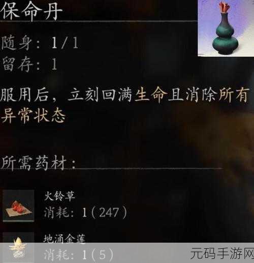深度解析,黑神话悟空丹药效果能否叠加之谜