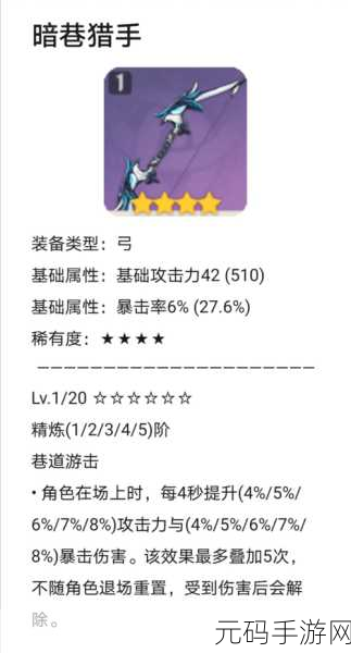 原神,探秘暗巷猎手 全方位获取攻略
