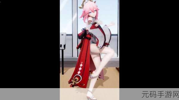 把欧派甩来甩去的八重神子,八重神子的动人舞姿