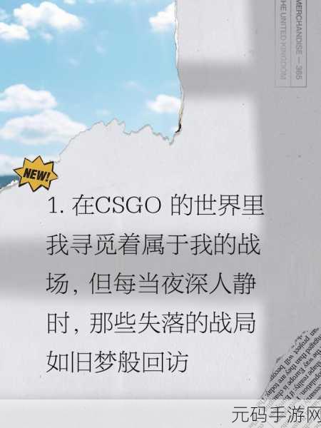 老婆不在家一个人寂寞CSGO文案，深夜一人开黑，手游陪你战到天明