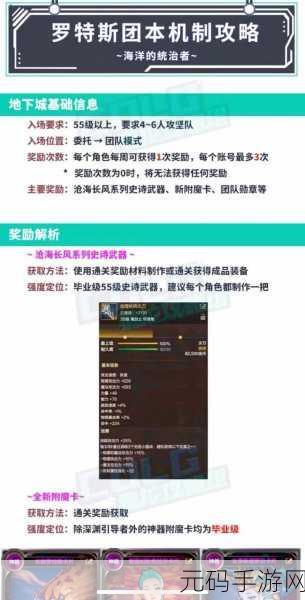 DNF 手游,罗特斯团本门票获取秘籍大揭秘