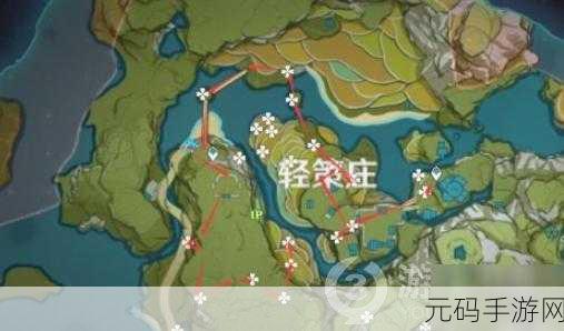 原神手游资讯,霓裳花采集全攻略,高效采摘路线揭秘