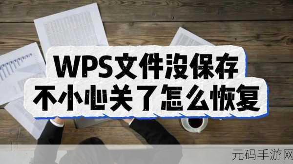 WPS 误删文件找回秘籍大揭秘