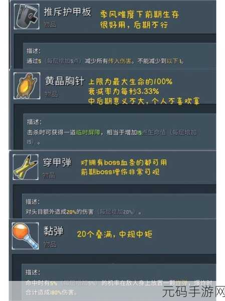 雨中冒险2道具鉴，解锁神奇功能与深度使用技巧