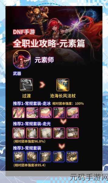 DNF元素师职业深度测评,手游界的新星闪耀,技能革新引领风潮