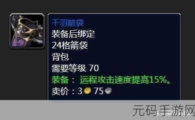 怀旧服猎人几种箭袋,经典版猎人箭袋选择指南