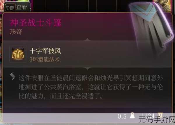 博德之门3活力披风获取攻略,揭秘其神秘坐标