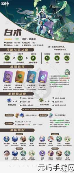 原神白术角色攻略大全,全面培养指南