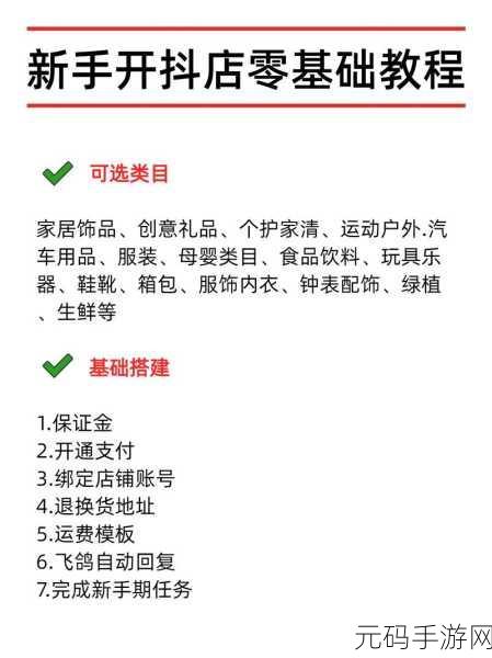 快手小店开店秘籍,从零基础到成功开业