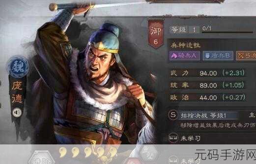 三国志战略版庞德深度攻略,解锁战场霸主的秘密