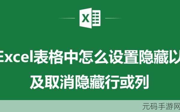 Excel 列隐藏与取消隐藏的秘籍大公开