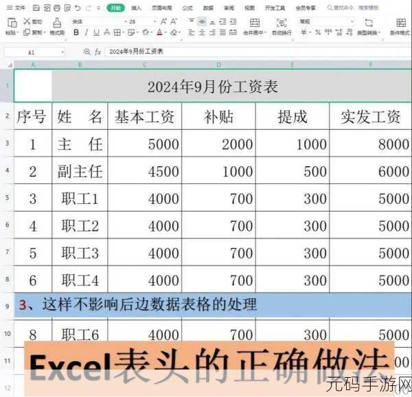 轻松掌握 Excel 表头制作的秘诀