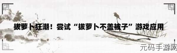 拔萝卜扑克不盖被子,拔萝卜接龙大作战