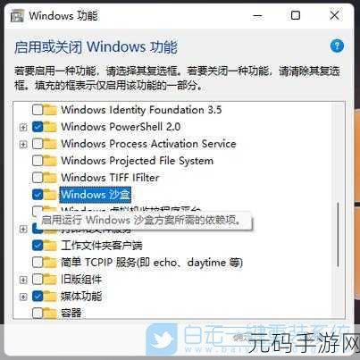 轻松搞定!Win11 开启沙盒的绝佳指南