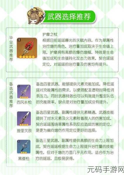 原神新角色瑶瑶突破材料全解析