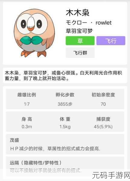 宝可梦大集结新战术揭秘,狙射树枭的强势打法引领风潮