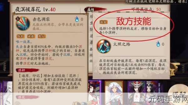 阴阳师手游资讯,深度解析SP式神夜溟彼岸花技能强度