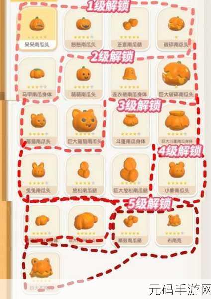 心动小镇南瓜雕刻爱好升级全攻略