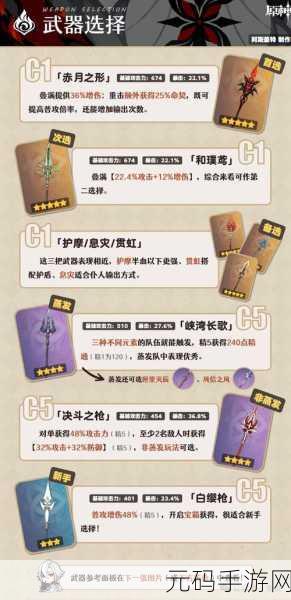 原神玩家必看!仆人四星武器选择推荐全解析