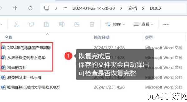 兰科芯 U 盘误删文件,数据找回秘籍大公开