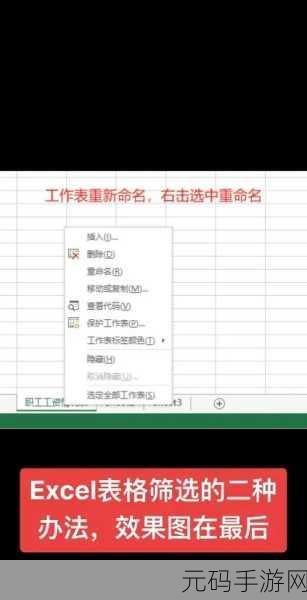Excel 筛选技巧大揭秘,让数据处理不再困难