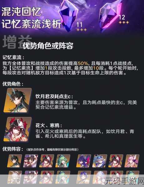 崩坏星穹铁道混沌梦中之梦12层高效配队策略全解析