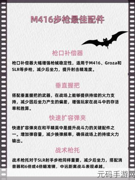 和平精英M416最佳配件选择指南,打造你的战场利器