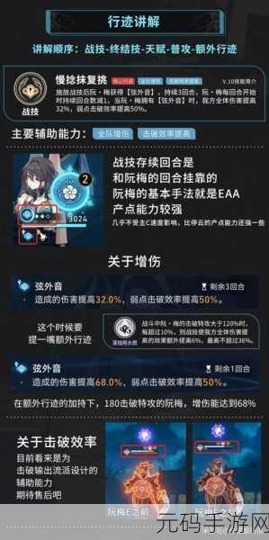 崩坏星穹铁道阮梅遗器词条推荐,最强遗器选择攻略