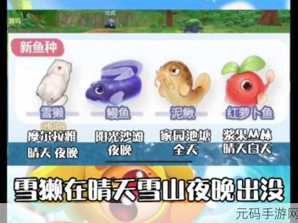 摩尔庄园手游雪獭钓取全攻略