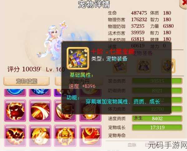 梦幻西游手游宠物套装装配全攻略
