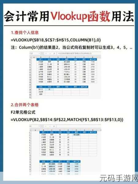 Excel 中 VLOOKUP 公式的精妙运用秘籍
