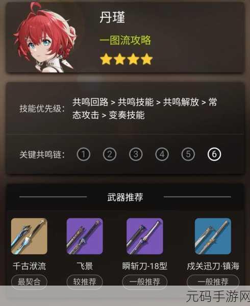 鸣潮丹瑾技能突破材料全解析