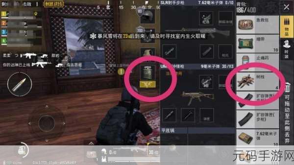 绝地求生刺激战场极寒模式必备物资全解析