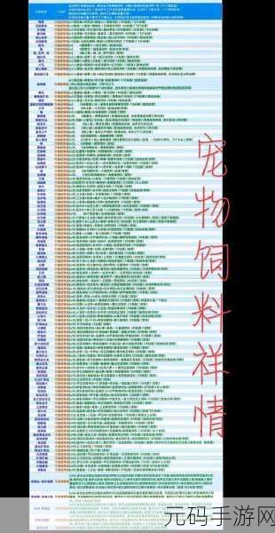 创造与魔法坐骑饲料大全，掌握喂养技巧，驰骋奇幻世界