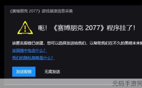 赛博朋克2077闪退问题说明及解决方法分享