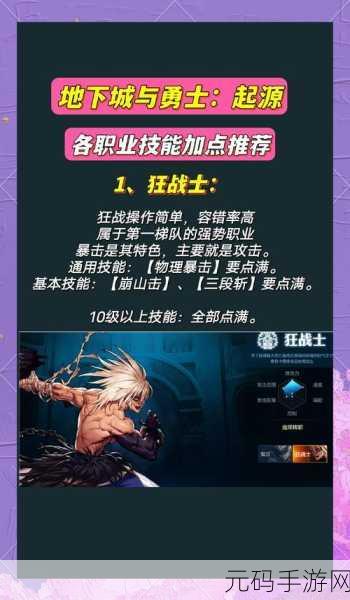 DNF手游巫女职业加点攻略,解锁强大战斗力的秘密