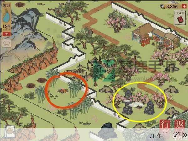 手游资讯,江南百景图桃花坞金灿灿钥匙探寻之旅