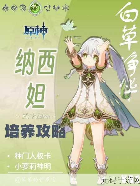 原神草神纳西妲超详细全面培养攻略