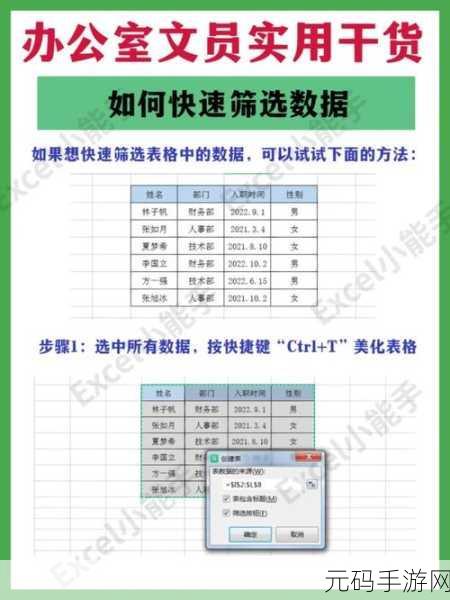 Excel 表格自动筛选秘籍,让数据处理轻松高效