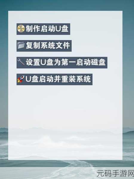 轻松搞定电脑无法开机,U盘重装系统秘籍大公开