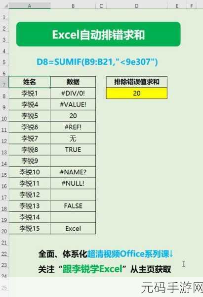 Excel 数据输入秘籍，杜绝错误的高效技巧