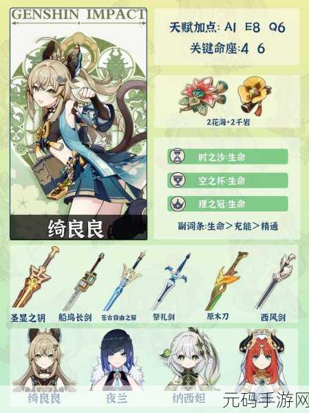 原神琦良良突破材料全解析